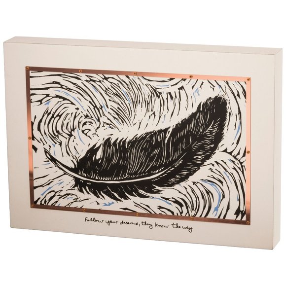 Primitives by Kathy Other - Large Box Sign Follow Your Dreams 15''x10.5''